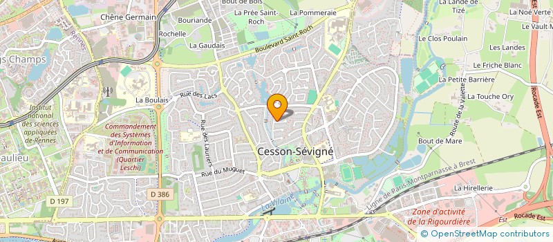 localisation de l'entreprise ARIANE  CESSON-SEVIGNE