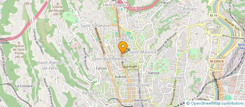 localisation de l'entreprise ARIANE à NICE