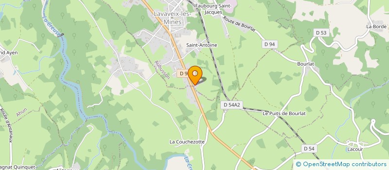 localisation de l'entreprise ARIANE à LAVAVEIX-LES-MINES