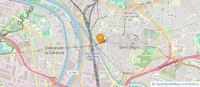 localisation de l'entreprise ARIANE à SAINT-DENIS