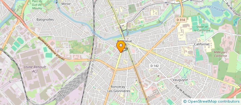 localisation de l'entreprise ARIANE à LE MANS