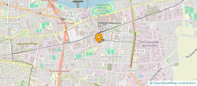 localisation de l'entreprise ARIANE à VILLEURBANNE