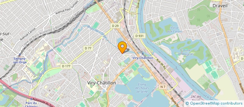 localisation de l'entreprise ARIANE à VIRY-CHATILLON