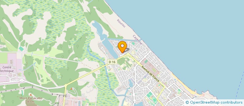 localisation de l'entreprise ARIANE  KOUROU