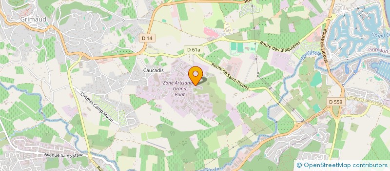 localisation de l'entreprise ARIANE à COGOLIN