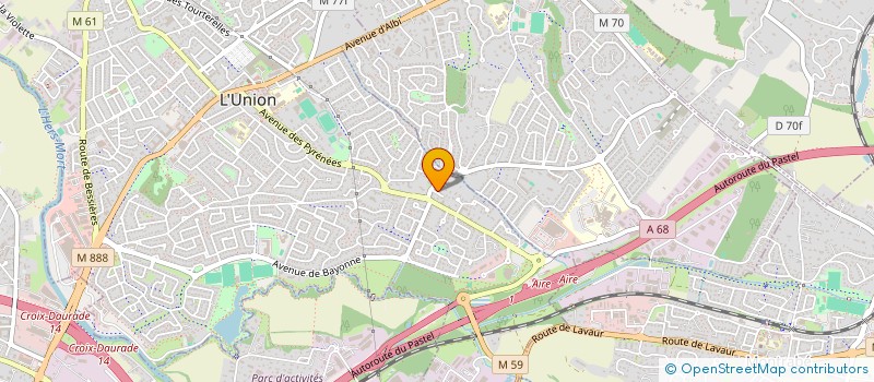 localisation de l'entreprise ARIANE  PESSAC