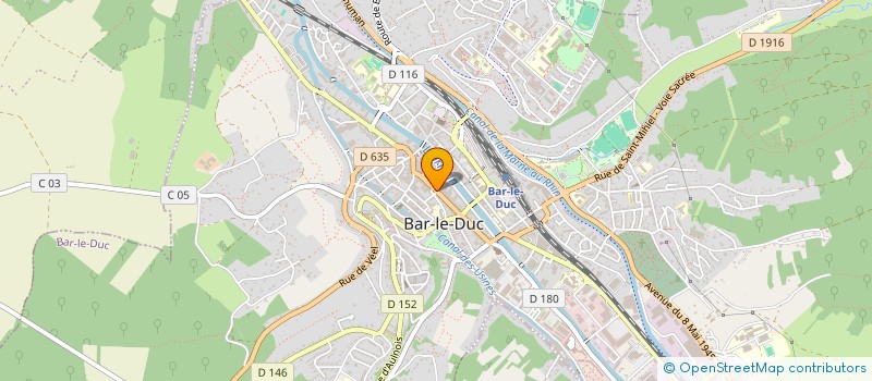 localisation de l'entreprise ARIANE à BAR-LE-DUC