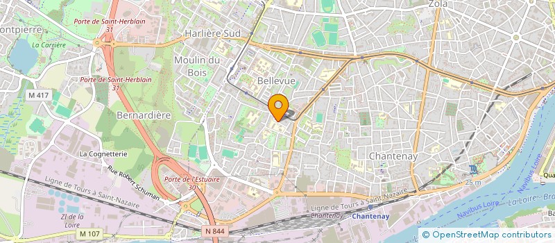 localisation de l'entreprise ARIANE BTP à NANTES