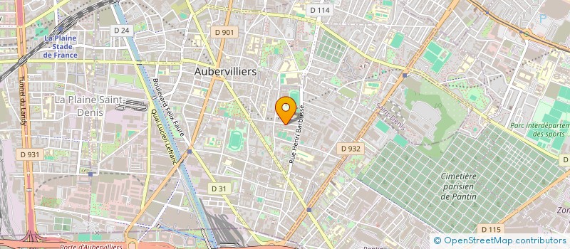 localisation de l'entreprise ARIANE CONSULTING DEMENAGEMENTS  AUBERVILLIERS