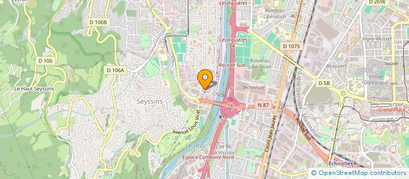 localisation de l'entreprise ARIANE EROSION à SEYSSINS