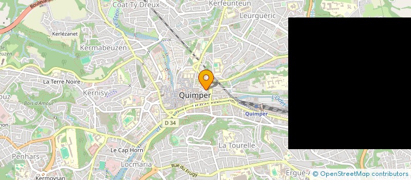 localisation de l'entreprise ARIANE ETUDES ET PROMOTION à QUIMPER
