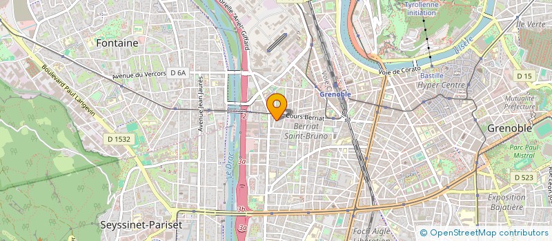 localisation de l'entreprise ARIANE-HIVE à GRENOBLE