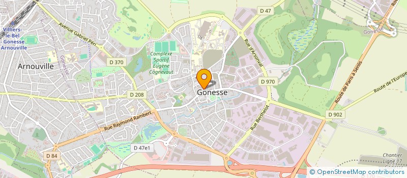 localisation de l'entreprise ARIANE HOLDING à GONESSE