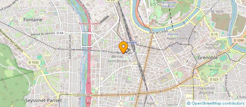 localisation de l'entreprise ARIANE IMMOBILIER à GRENOBLE