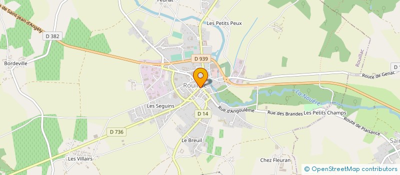 localisation de l'entreprise ARIANE IMMOBILIER à ROUILLAC