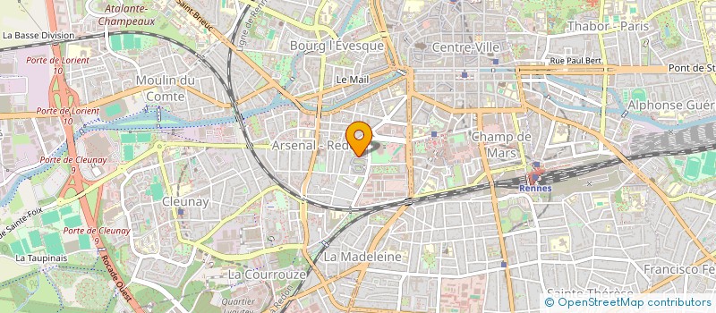 localisation de l'entreprise ARIANE INVEST  RENNES