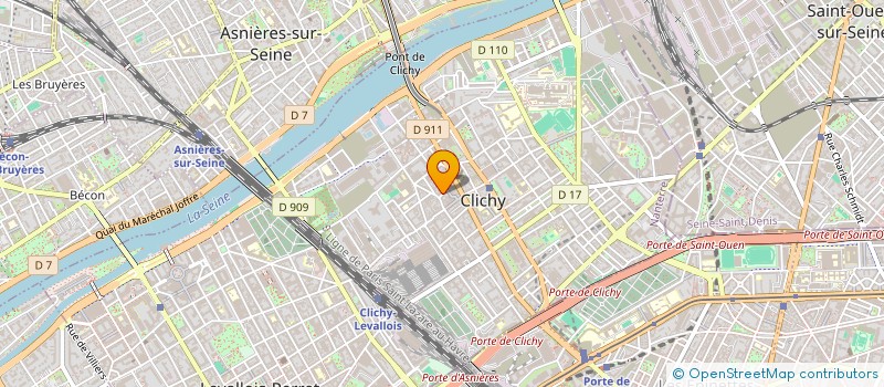 localisation de l'entreprise ARIANE LOGISTIQUE à CLICHY