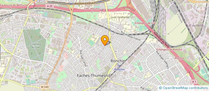localisation de l'entreprise ARIANE MESSAGERIE à LILLE