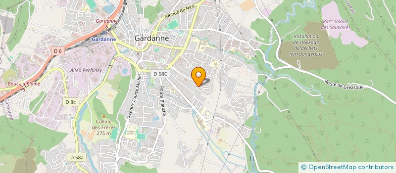 localisation de l'entreprise ARIANE MUSIQUE à GARDANNE