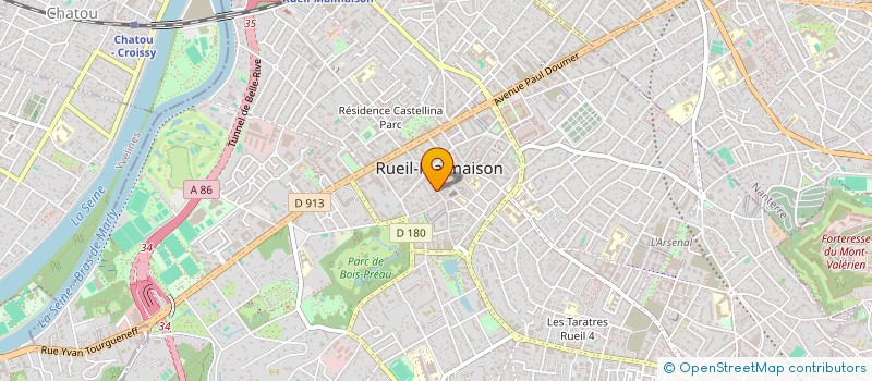 localisation de l'entreprise ARIANE OPTIQUE à RUEIL-MALMAISON