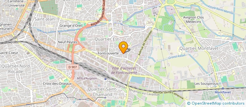 localisation de l'entreprise ARIANE PROVENCE MESSAGERIE  AVIGNON