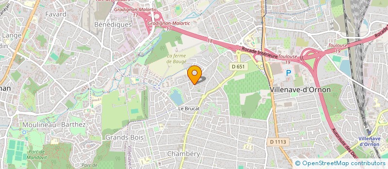 localisation de l'entreprise ARIANE SANTE  VILLENAVE-D'ORNON