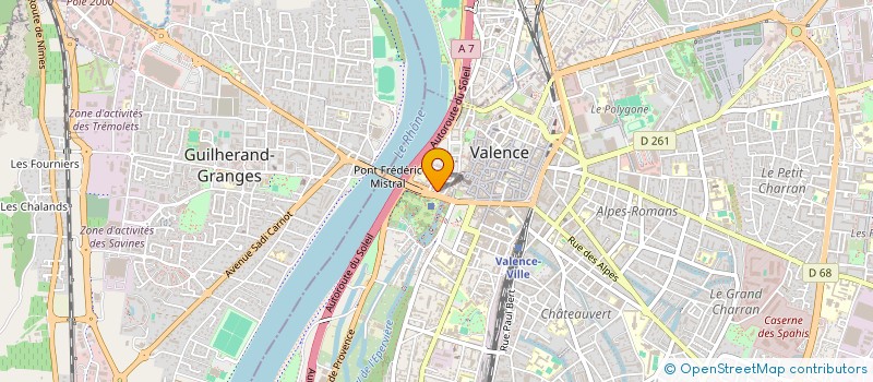 localisation de l'entreprise ARIANE SUD à VALENCE