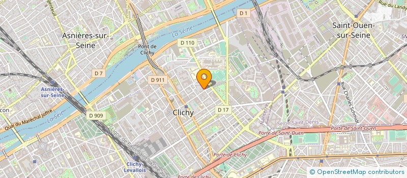 localisation de l'entreprise ARIANE-SUD à CLICHY