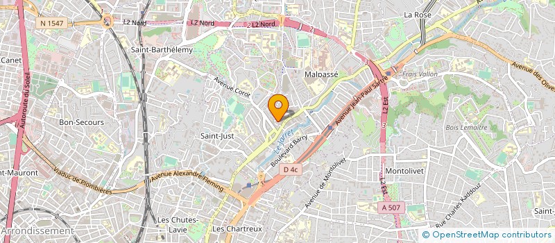 localisation de l'entreprise ARIANE SUD ENTREPRENDRE  MARSEILLE