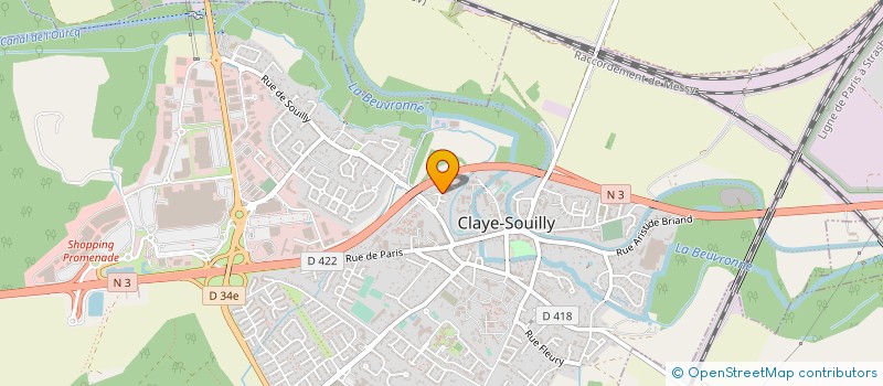 localisation de l'entreprise ARIANE TRANSPORT SERVICE  CLAYE-SOUILLY