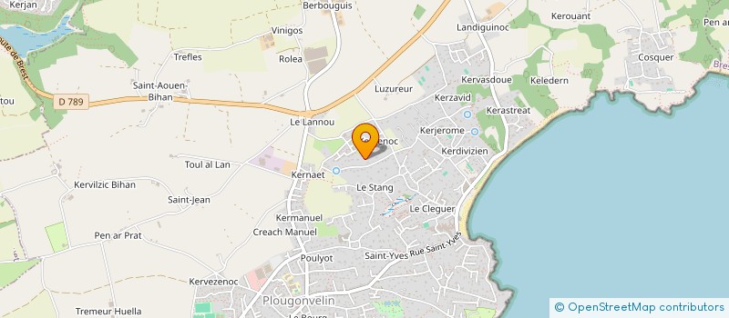 localisation de l'entreprise ARIANE TZH  PLOUGONVELIN