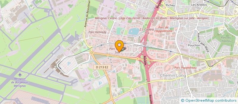 localisation de l'entreprise ARIANE VIII  MERIGNAC