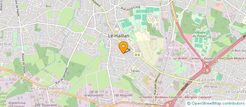 localisation de l'entreprise ARIANE33 à LE HAILLAN