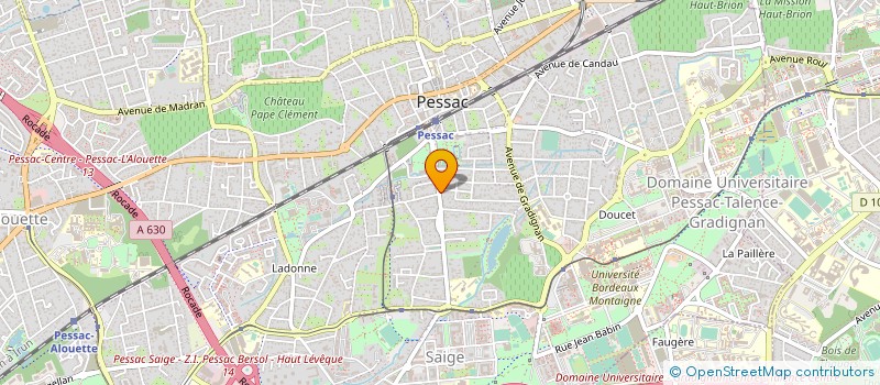 localisation de l'entreprise ARIANNA ENSEMBLE VOCAL DE PESSAC  PESSAC