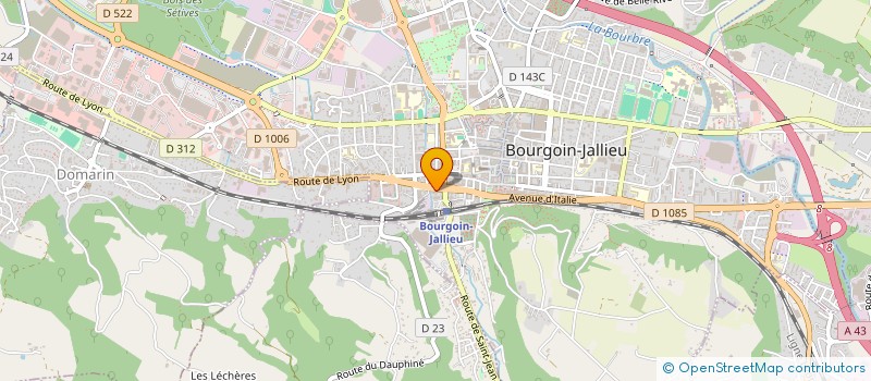 localisation de l'entreprise ARIANROD  BOURGOIN-JALLIEU