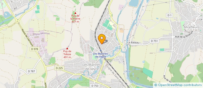 localisation de l'entreprise ARIAS PHILIPPE à LES MARTRES-DE-VEYRE