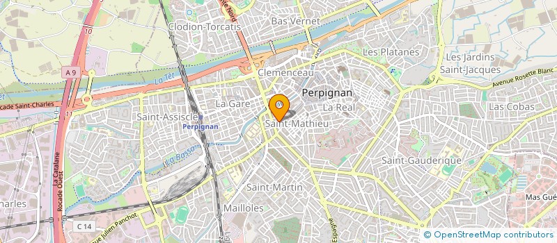 localisation de l'entreprise ARIASS SOUTIEN  PERPIGNAN