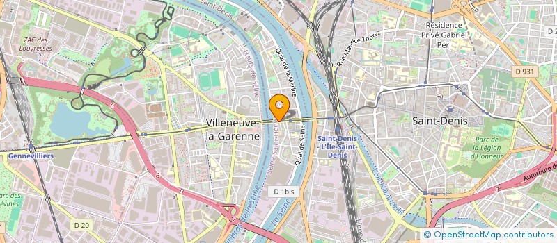 localisation de l'entreprise ARIBA RAHMAN  L ILE SAINT DENIS