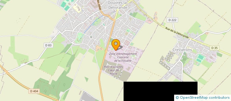 localisation de l'entreprise ARIBAT  DOUVRES-LA-DELIVRANDE