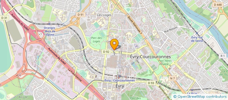 localisation de l'entreprise ARIBAT  EVRY-COURCOURONNES