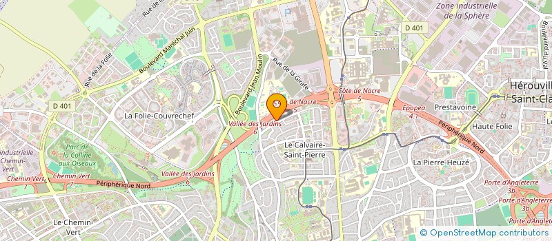 localisation de l'entreprise ARIC14 à CAEN