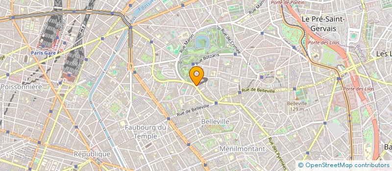 localisation de l'entreprise ARICA à PARIS