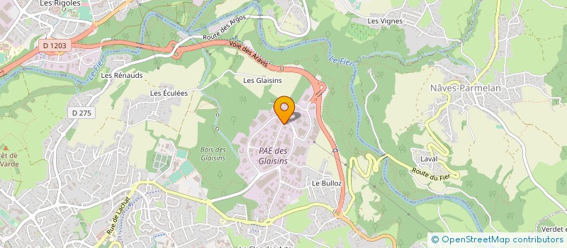 localisation de l'entreprise ARICA à ANNECY