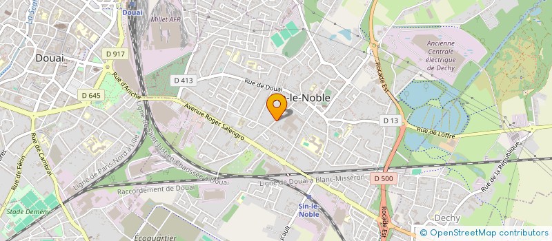 localisation de l'entreprise ARICHI S VIDEO à SIN-LE-NOBLE