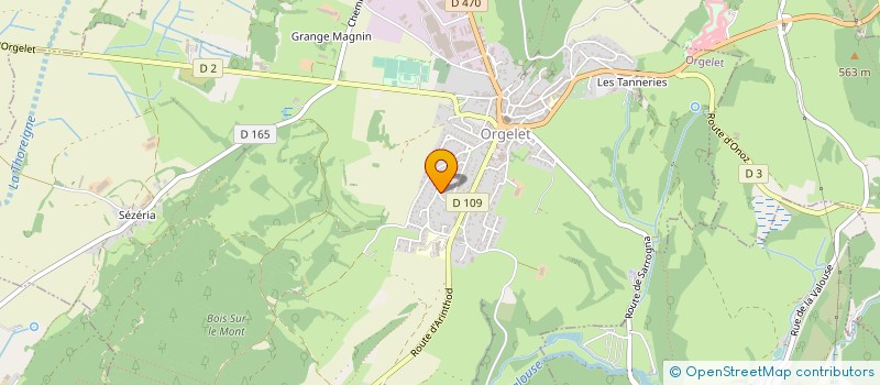 localisation de l'entreprise ARICIA  ORGELET