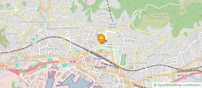 localisation de l'entreprise ARICIE  TOULON