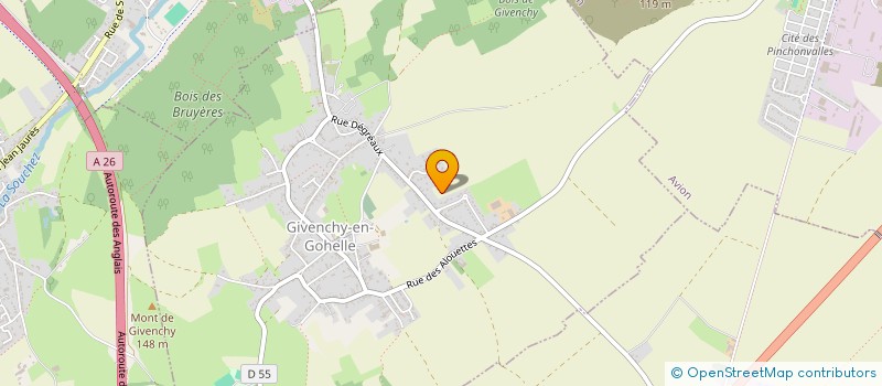 localisation de l'entreprise ARIDIA  GIVENCHY-EN-GOHELLE