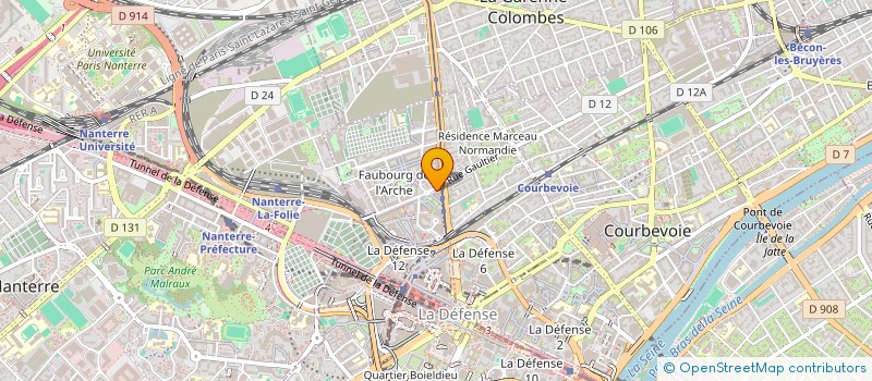 localisation de l'entreprise ARIE ADAMAS à COURBEVOIE