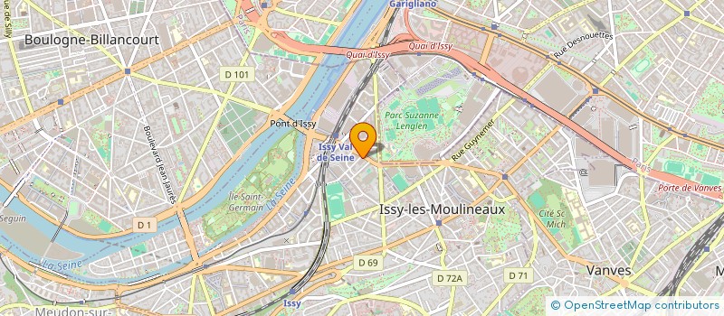 localisation de l'entreprise ARIE AXE SEINE 2 à ISSY-LES-MOULINEAUX