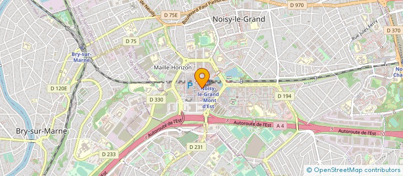 localisation de l'entreprise ARIE CENTR COMMERCIAL DES ARCADES à NOISY-LE-GRAND